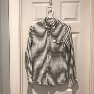 J.Crew BOY fit striped button down SZ 4